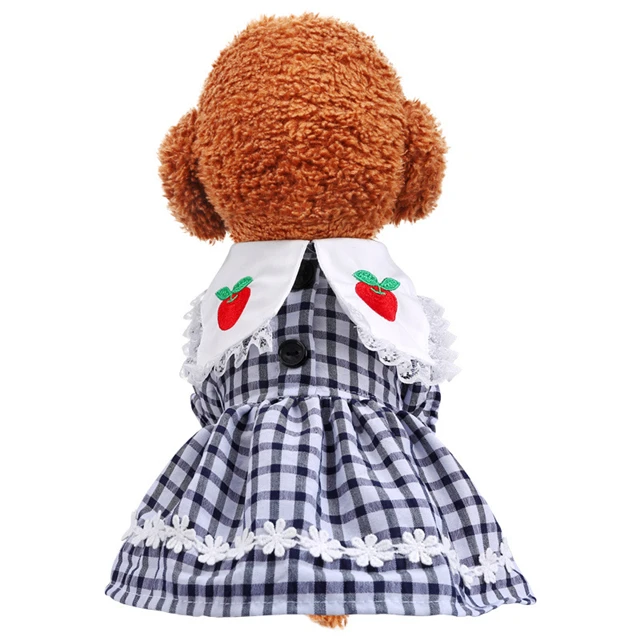 

The Latest Design Pet Dress Black And White Plaid Princess Dress Pet Cloth, As show