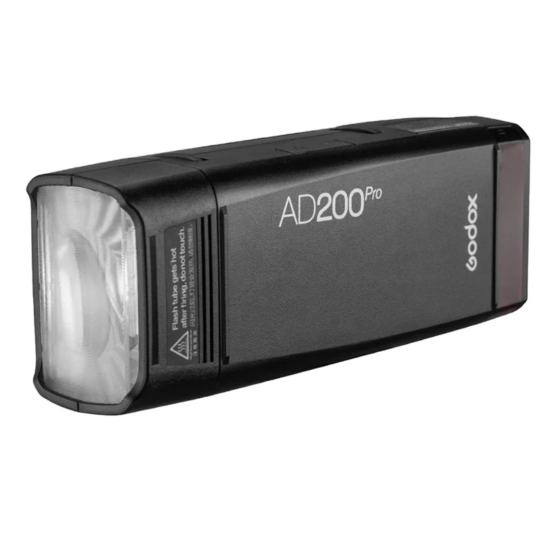 

Godox AD200Pro Outdoor Flash Light TTL 2.4G 1/8000 HSS 0.01-1.8s Recycling 200Ws Pocket Flash AD200 Pro with 2900mAh Battery, Black