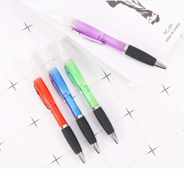 
Pen with spray fill with sanitize or alcohol inside 