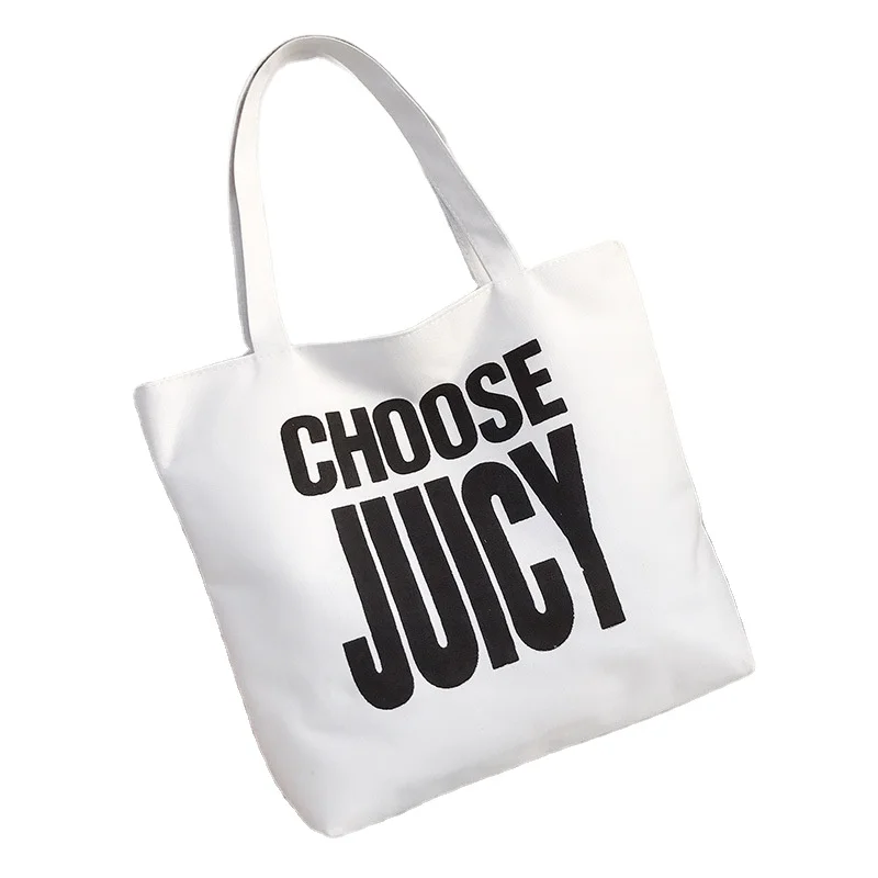 

Printable Korean Fashion Reusable Original Folding Eco-friendly Custom Organic Cotton Bulk Canvas Shopping Bags, Customzied color