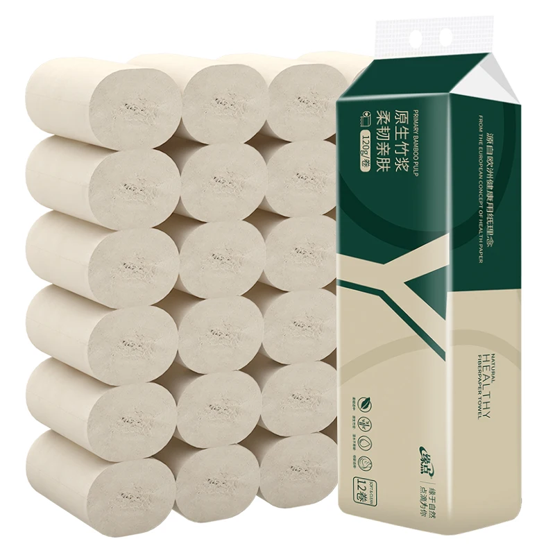 

Factory Wholesale Eco Bamboo Custom Toilet Paper Toilet Bamboo Tissue Paper, Unbleached