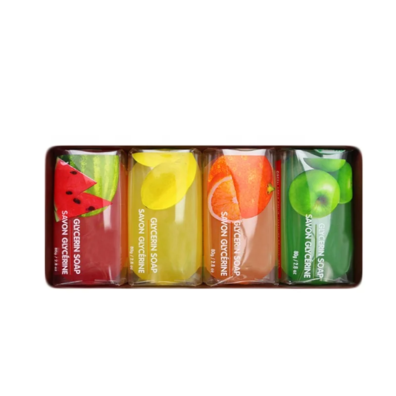 

2019 Hot Selling Fruit Soap with Coconut Oil and Glycerinum, Light-purple