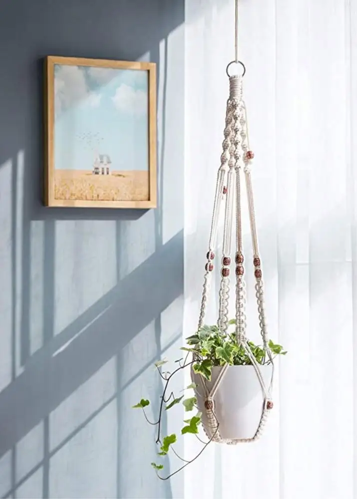 
Hand Made Mini Macrame Plant Hanger For Sale Indoor And Outdoor Decor 