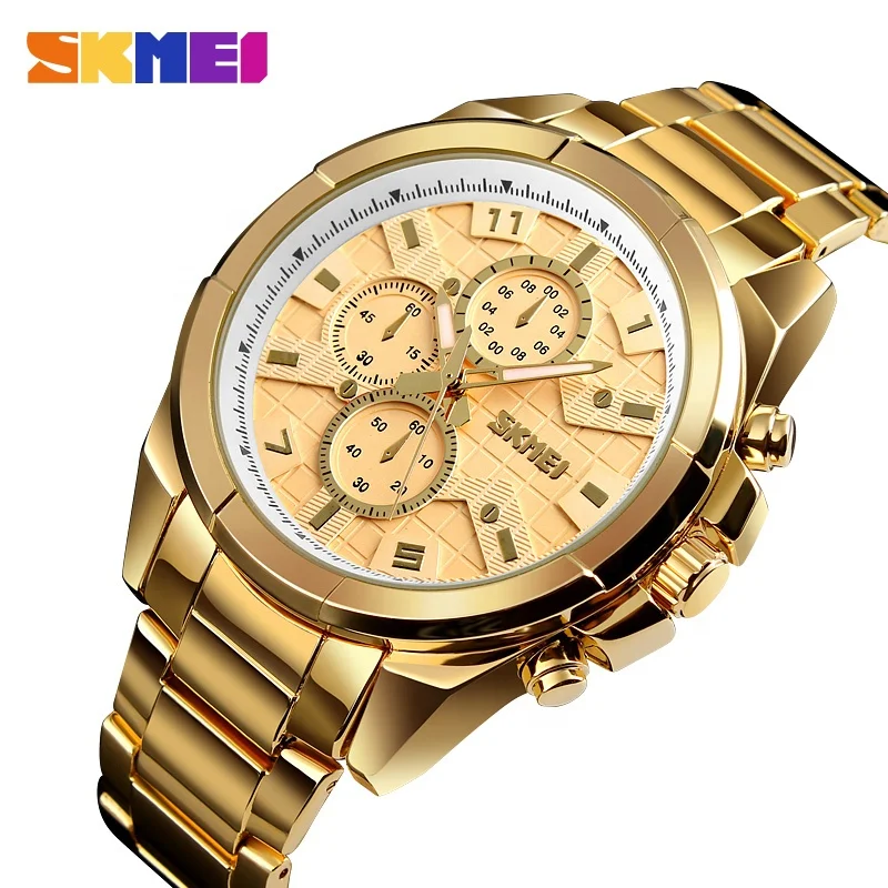 

skmei 1378 luxury watch dropshipping janpan movt quart watch price gold watch bands