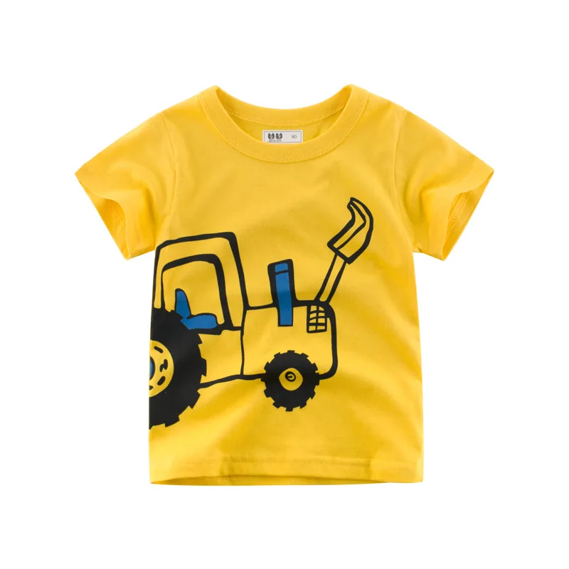 
100% cotton cartoon designs printing baby boy t shirt 