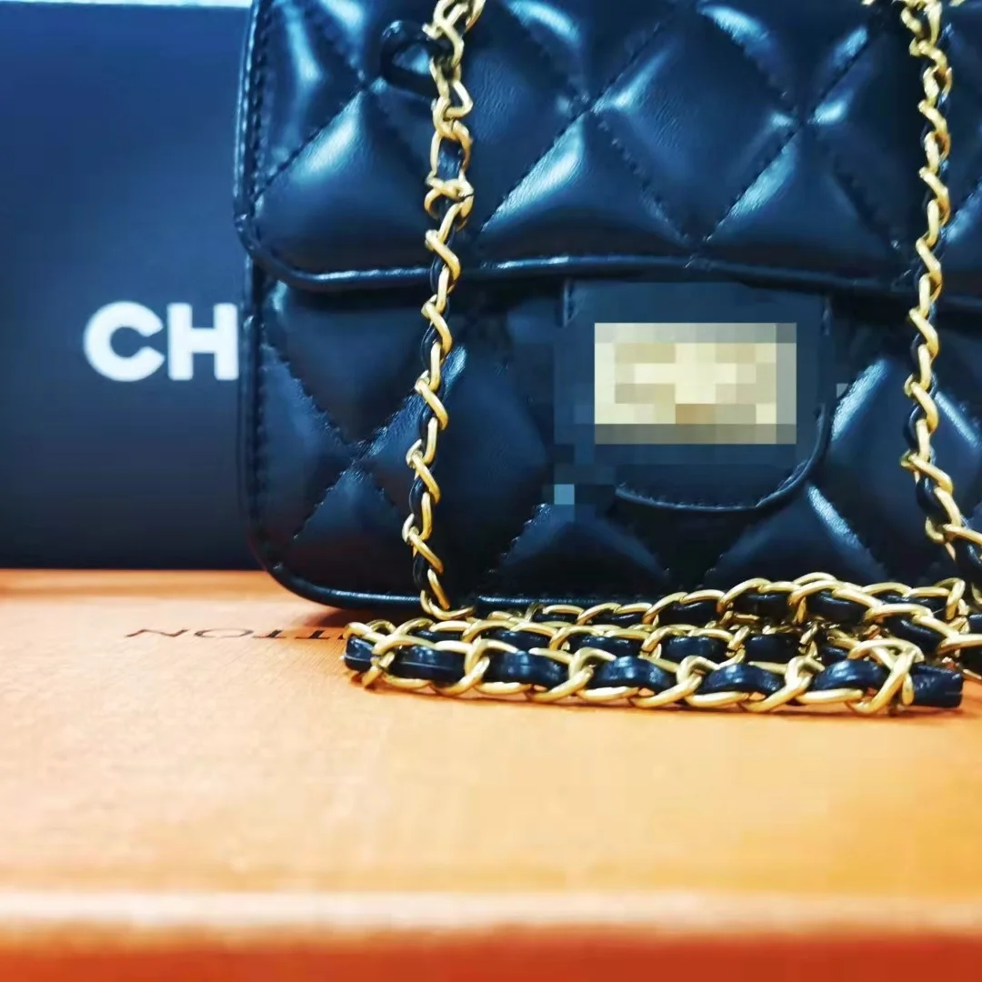 

2021 New Designer Luxury Brand Messenger Bag Chain Shoulder Bag Designer Handbag Lady Famous Design Gg Bag Women Genuine Leather, Black