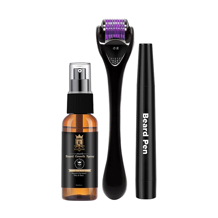 

High Quality Beard Growth Custom Private Label Oil Argan Natural Booster Beard Growth Spray For Men Beard Growth Kit