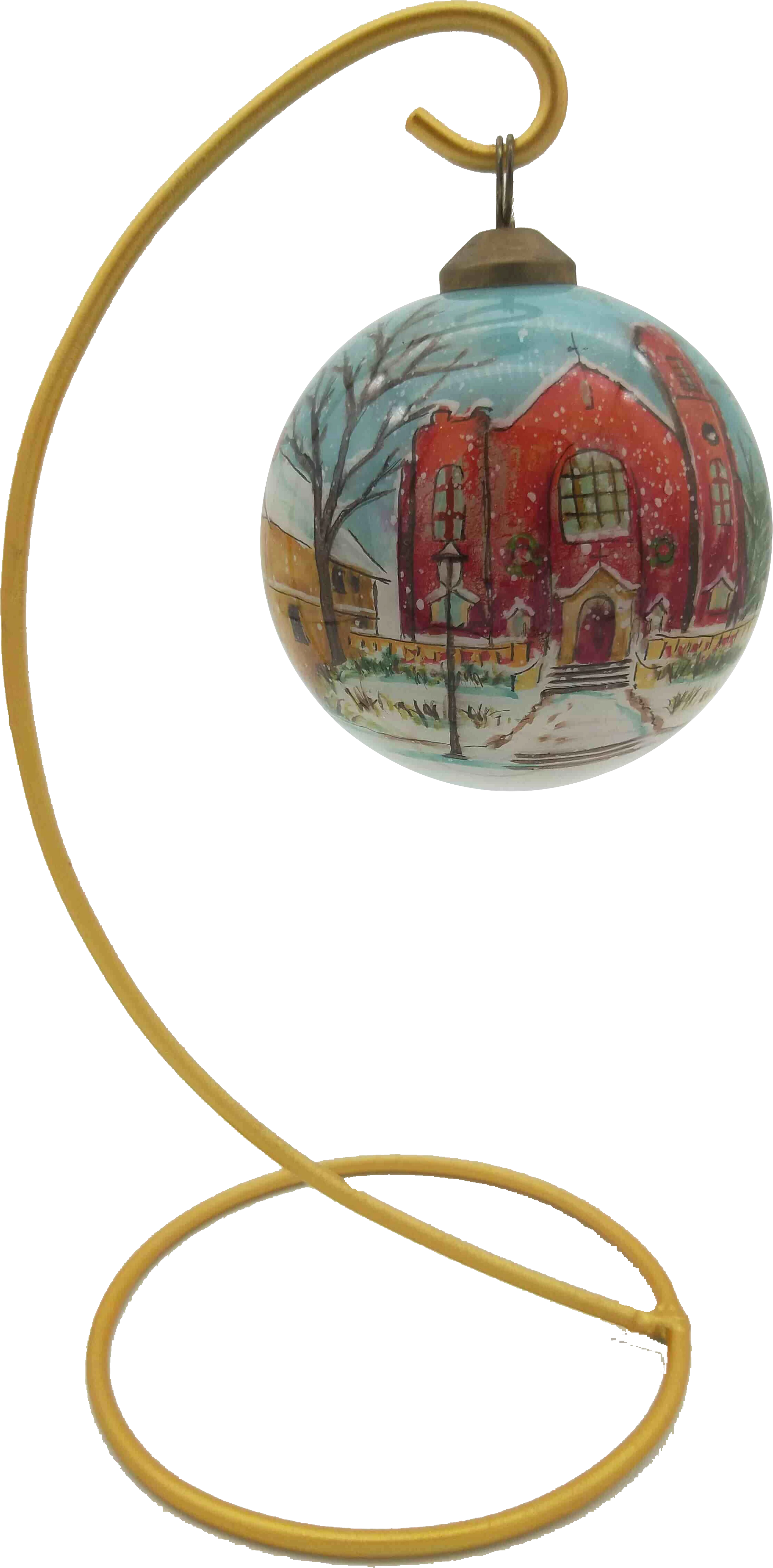 
Custom wholesale inside-bottle decorative painting ornaments christmas decorations ball glass for crafts 