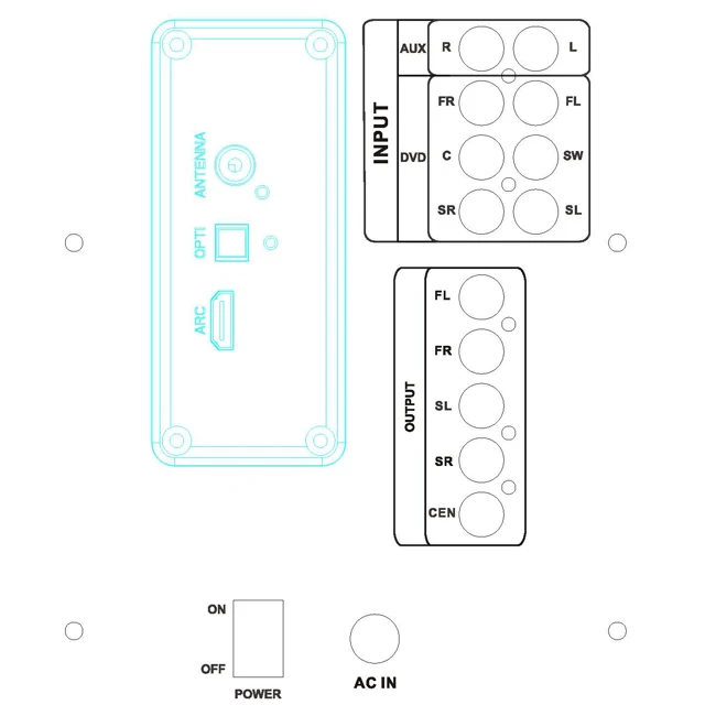 SATE(AS-ARC94) HDM I ARC Optical in put bluetooth No MOQ small order Remote Subwoofer 2020 Computer Multimedia 2.1 Speaker - ANKUX.COM