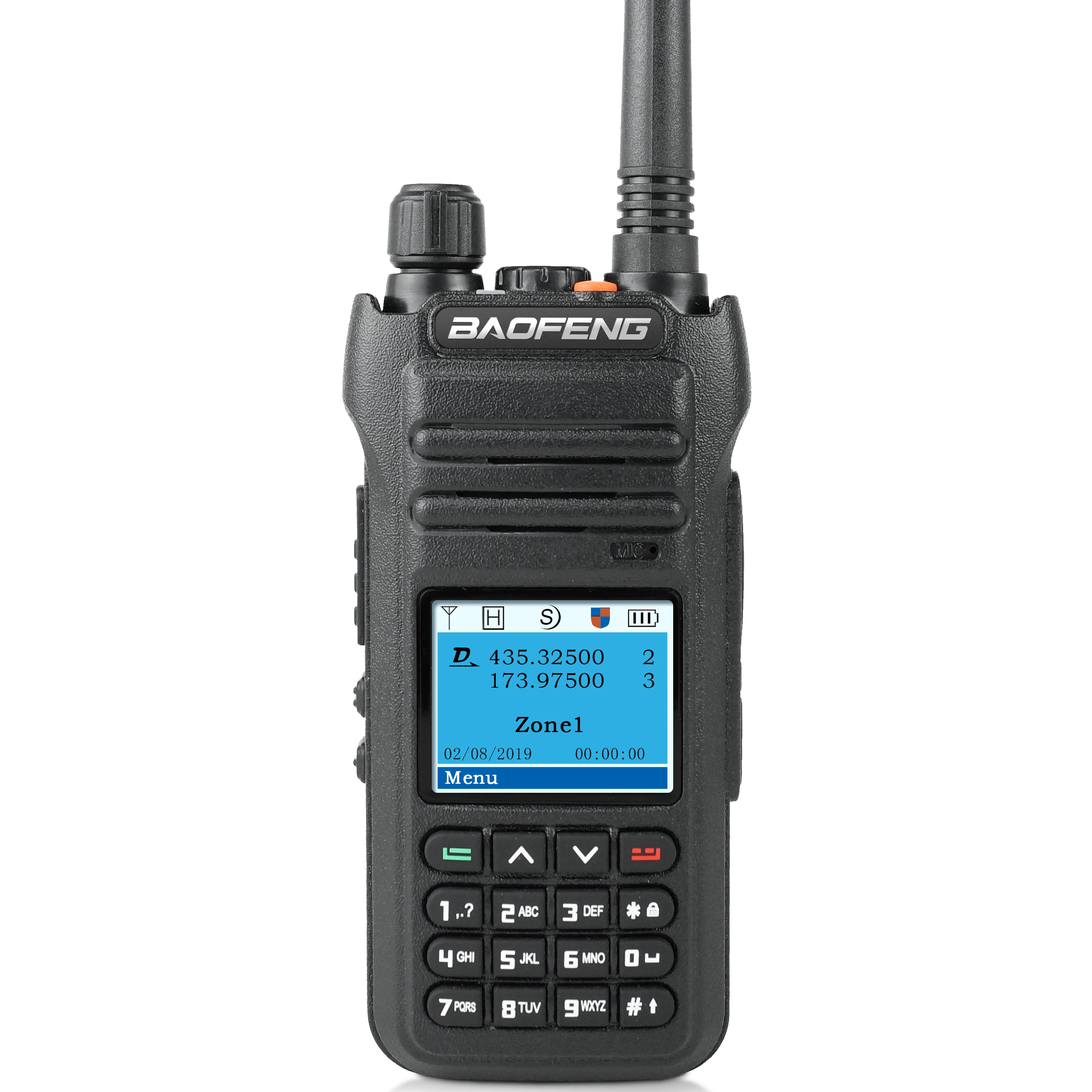 

Baofeng DMR DM-1706 digital radio dual band baofeng dm-1706 DM 1706 two way radio with GPS handheld walkie talkie, Black