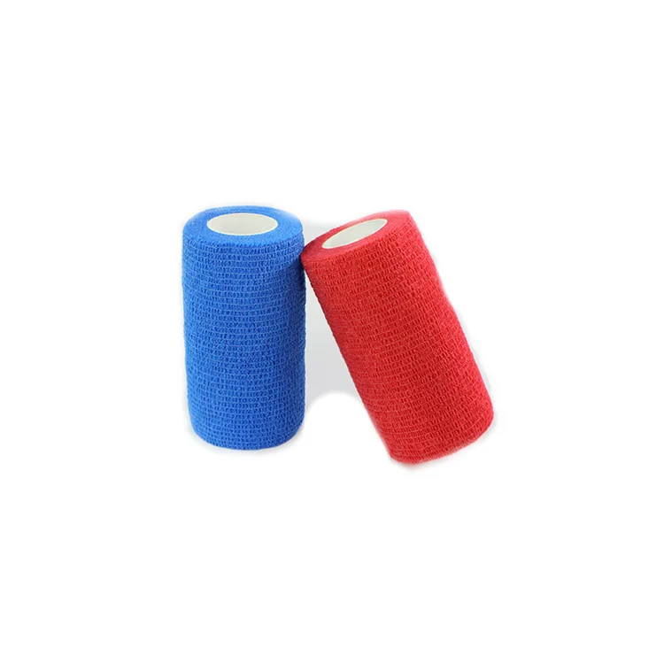 

Hot Selling Non woven Multi-color Self-adhesive Elastic cohesive factory directly cohesive bandage