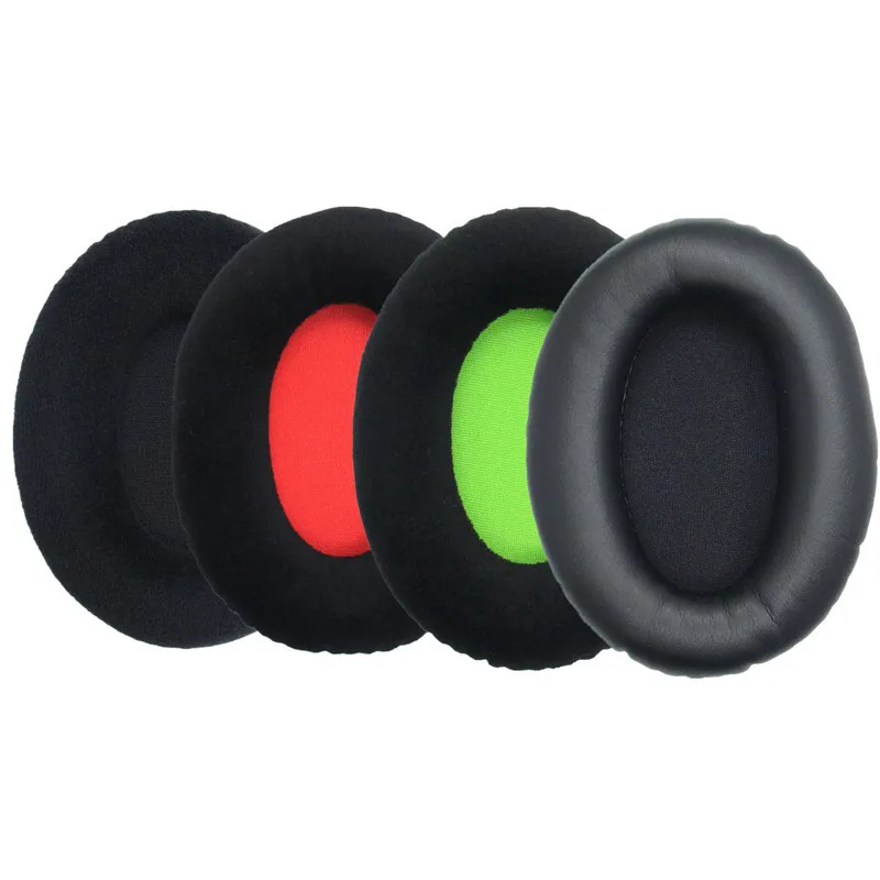 

Ear Pads Earpads Cushions Cover for KINGSTON Cloud 2 Edition Headphones Headset With Buckle High Quality, Black red green