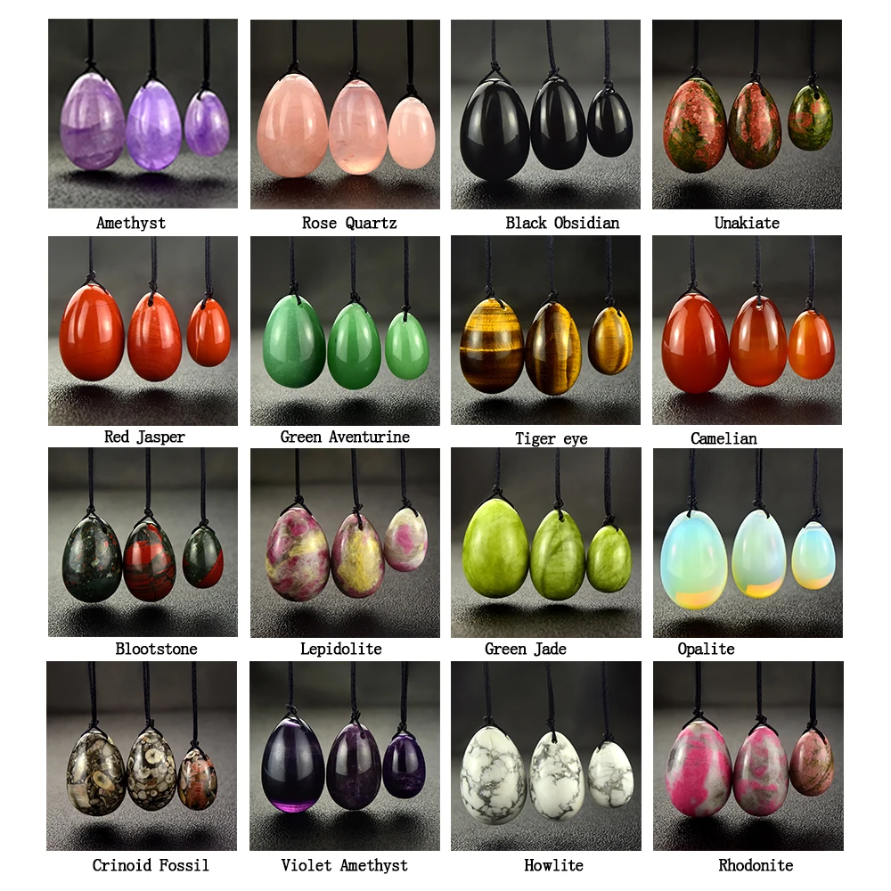 
(Drilled or Undrilled) Wholesale natural Lapis lazuli gemstone yoni eggs for women vaginal exercise 