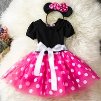 

Girl's Princess Fancy Baby Minnie Polka Dot Summer Dress Kids Fashion Casual Clothing Frock Party Tutu Dress