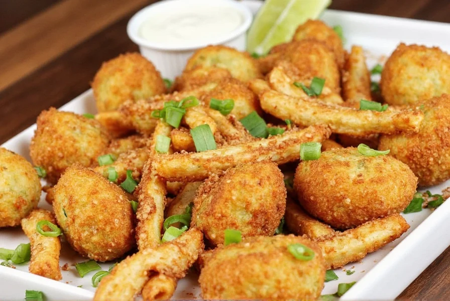 Falafel fries stored in an airtight container