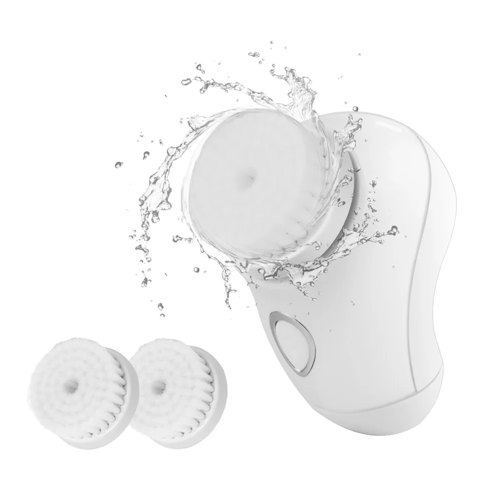 

Rotating face scrub spin facial cleansing brush for sensitive skin, White and oem color