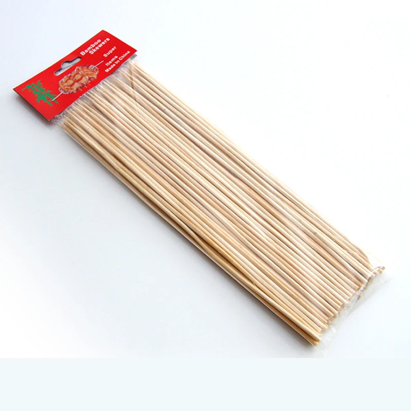 

Eco-friendly Natural Round  Bbq Bamboo Skewers Sticks