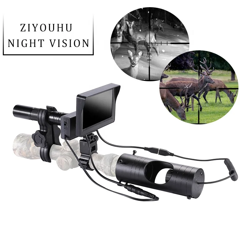 

Quick Installation DIY Infrared Night Vision Scope Day Night Switch Camera 850nm Flashlight & Screen for Hunting Optics Sight