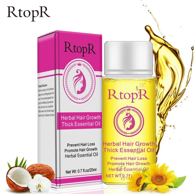 

Rtopr herbal hair growth thick essential oil prevent hair loss oil promote hair growth oil