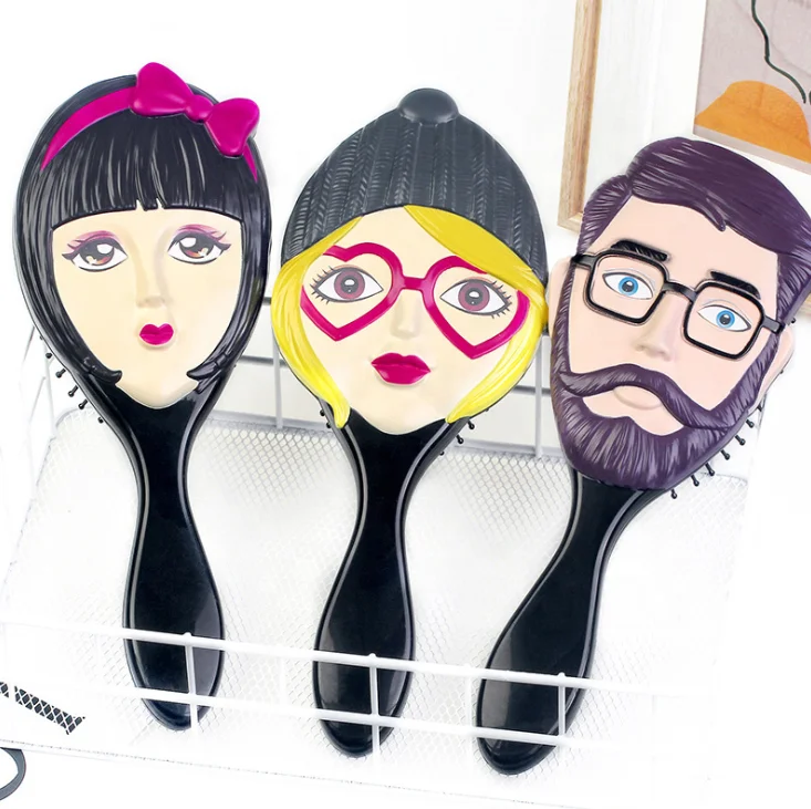 

Wholesale Ladies Hair Brush Urban Men Women Hair Comb ABS Cartoon Air Cushion Scalp Massage Comb Peine De Belleza
