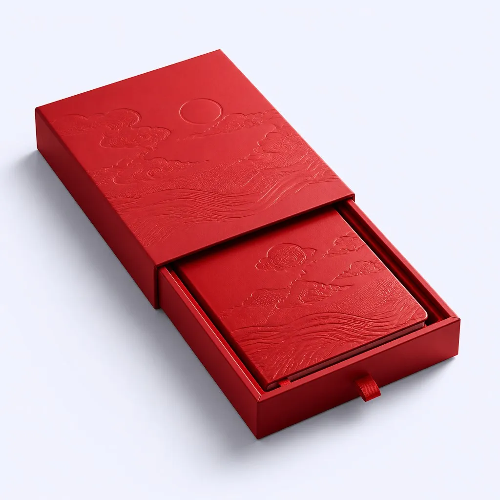 Sliding Drawer Red Keepsake Box