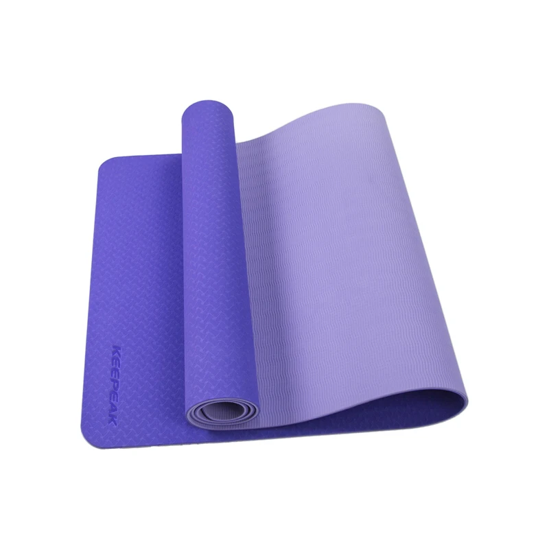 

Keepeak Anti Slip Fitness Yoga Mat With Carry Strap Tpe Yoga Mat Exercise Eco Friendly Custom Logo