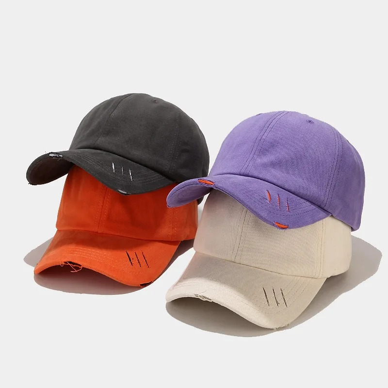 

Free shipping instock gorras-al-por-mayor golfer women's baseball unstructured distressed washed cotton dad cap