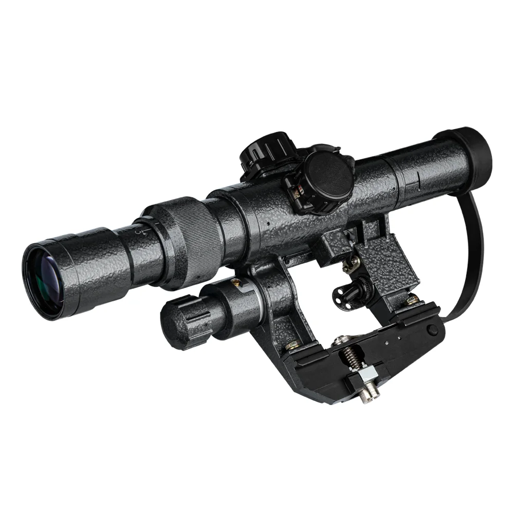 

SPINA OPTICS Tactical SVD Dragunov 3-9x24 Red Illuminated Optics Riflescope Sight Fit AK 47 Shooting Scope Red Dot Hunting