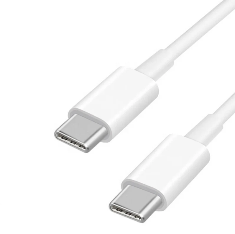 

20w 60w 100w PD Fast Charging Cable 3ft 6ft 10ft Type C to Type C Phone USB C PD USB Cable, White /black