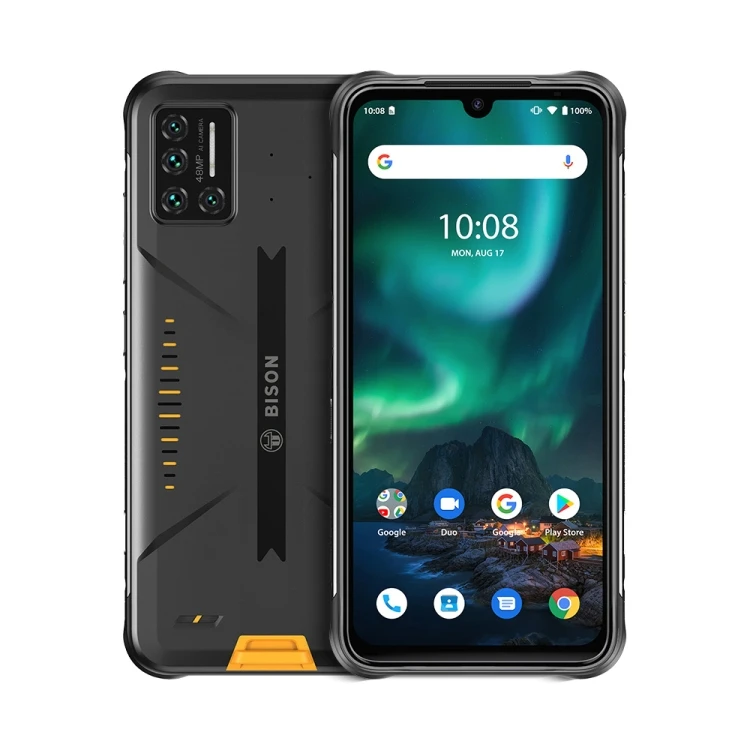

Dropshipping UMIDIGI BISON Rugged Phone 6GB 128GB 5000mAh Battery 6.3 inch Android IP68/IP69K Waterproof Smartphone, Orange, yellow