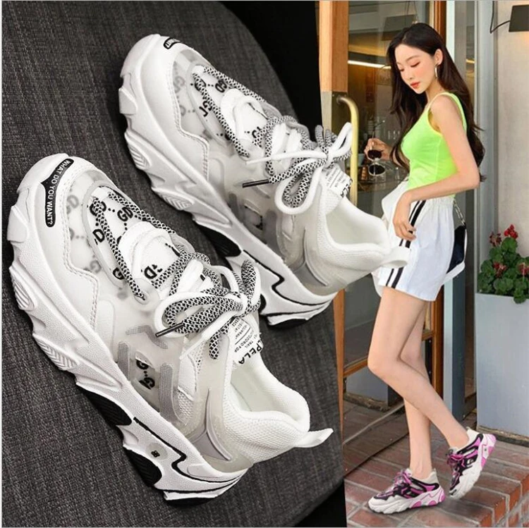 

M10465 breathable Daddy shoes women autumn 2020 casual sneakers