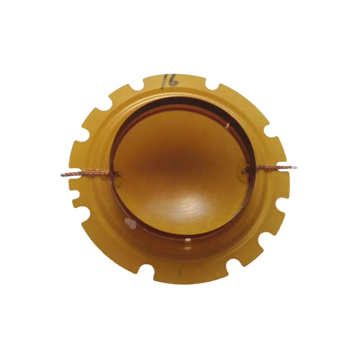 

Factory Direct Sale 150W 200W Phenolic Diaphragm With 66mm Voice Coil Siren Speaker Parts Driver Unit Diaphragm, Yellow