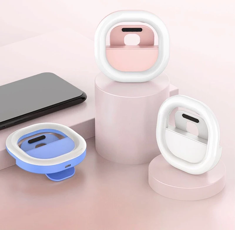 

Camera Photography Video For Mobile Phone LED Selfie Light, Black,white,blue,pink