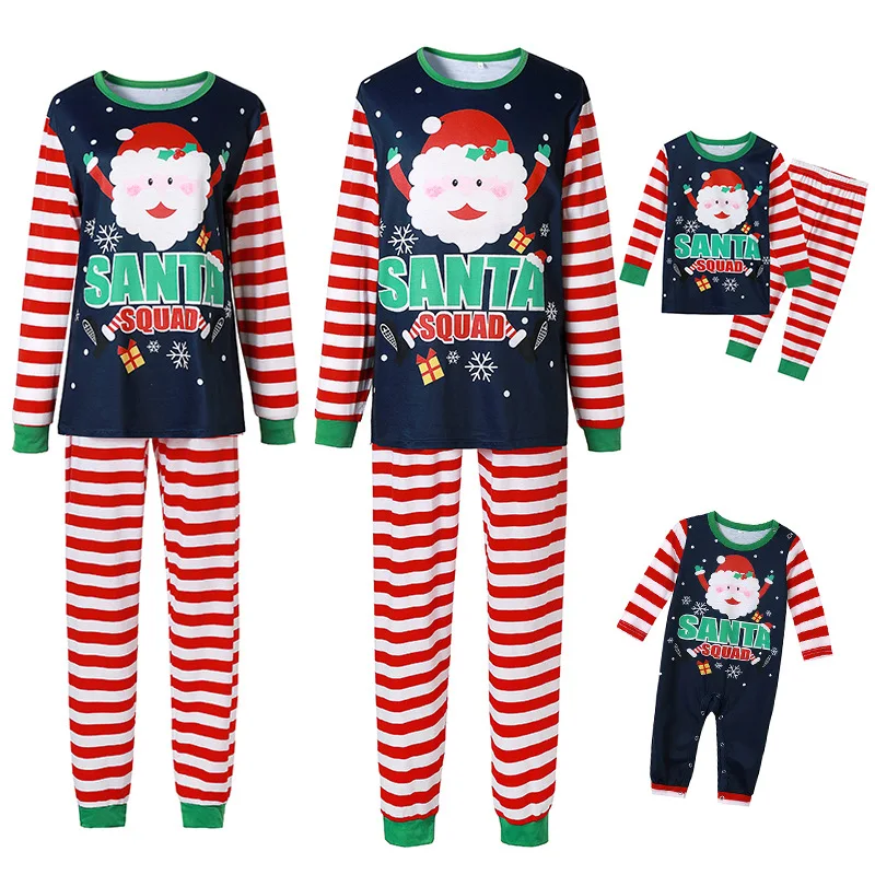 

2021 family christmas pajamas Custom Kids Sleepwear Couple Pajamas Sets Unisex PJS Mens Matching Pijamas Women Pyjamas