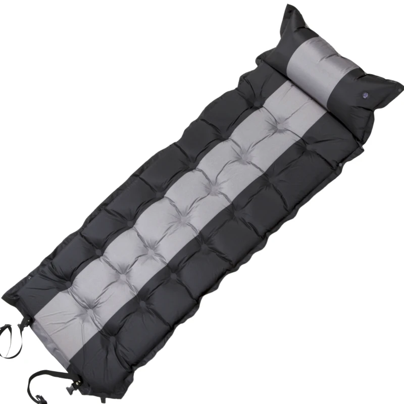 

Pongee PVC  1.5kg inflatable outdoor camp sleeping foldable camping mat, Customized color