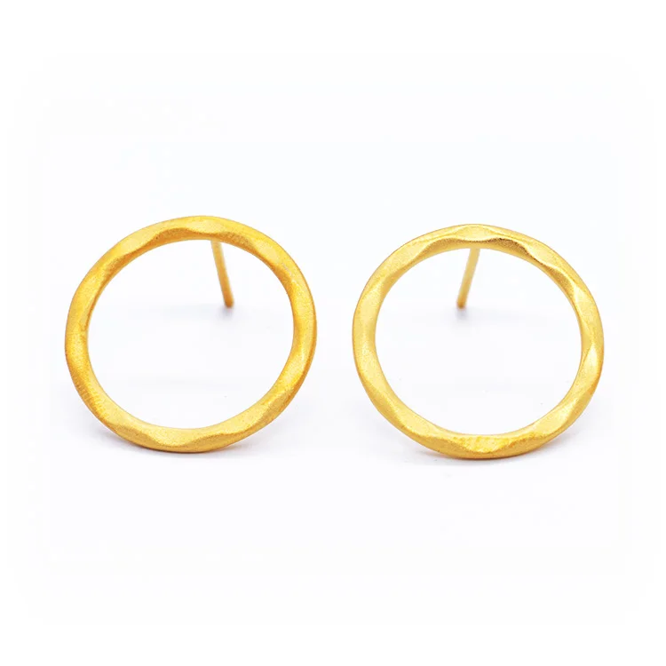 

Multifunctional 925 Sterling Silver earrings stud Plated 18k Gold Earrings