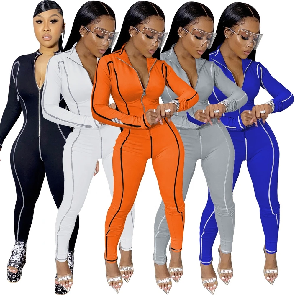 

MD-2008 Women Fall Clothes Jumpsuit And Rompers One Piece Plus Size Biker Short Pants Trouser Designers Sexy Jumpsuits Bodysuits