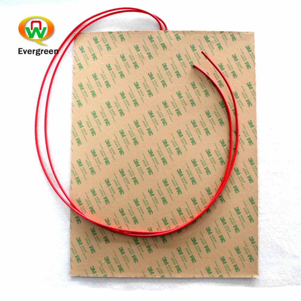
Customizable size 300mm*400mm Imported silicone rubber heating pad with 3M glue for 3D printer 