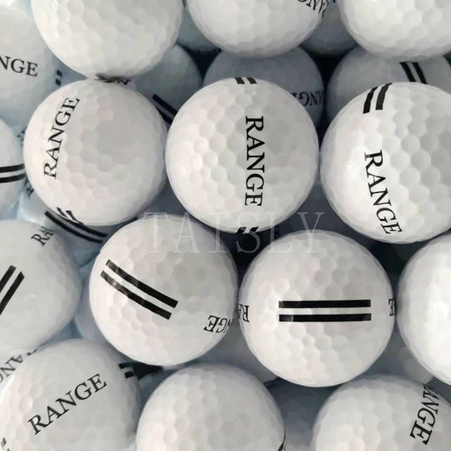 

White driving range golf balls outdoor practice ball