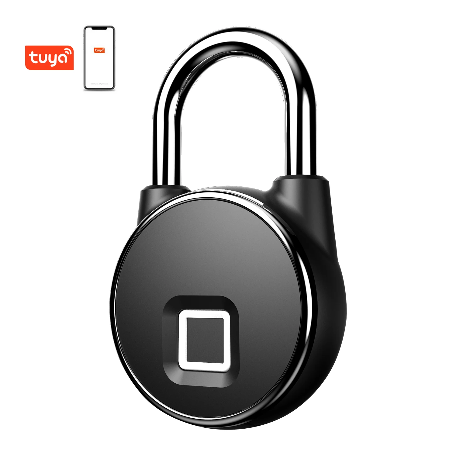 

Tuya Security Fingerprint padlocks for Portable Waterproof Biometric small mini lock