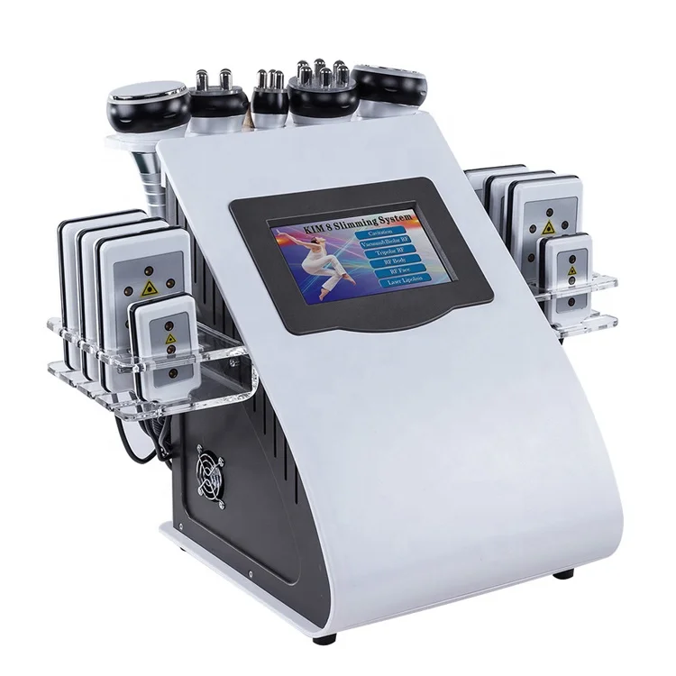

Jially 5 handles laser cavitation machine vacuum bio rf laser pad suction body slimming machine