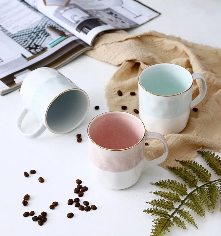 

Creative Retro Ceramic Personality Trend Mug Japanese Minimalist Cup Coffee Cup Household Water Cups and Mugs