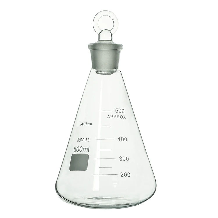 Factory Price Wholesale Flat Bottom Conical Flask For Chemistry
