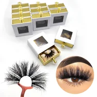 

Bulk Fluffy 25MM 27MM Real Mink Individual 3D 5D 6D Private Label Vegan Lashes With Luxury Lash Box