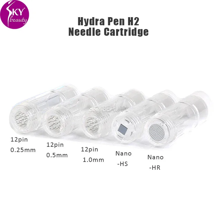 

Derma Pen HydraPen H2 Needle Cartridges for Demer Pen Hydra Pen H2 Skin Rejevenation, Transparent