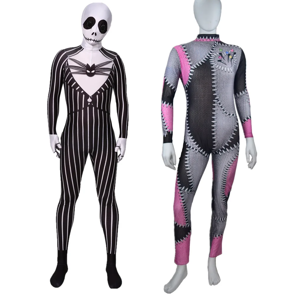 

Nightmare Revisited Jack Sally cosplay costume, Picture shown