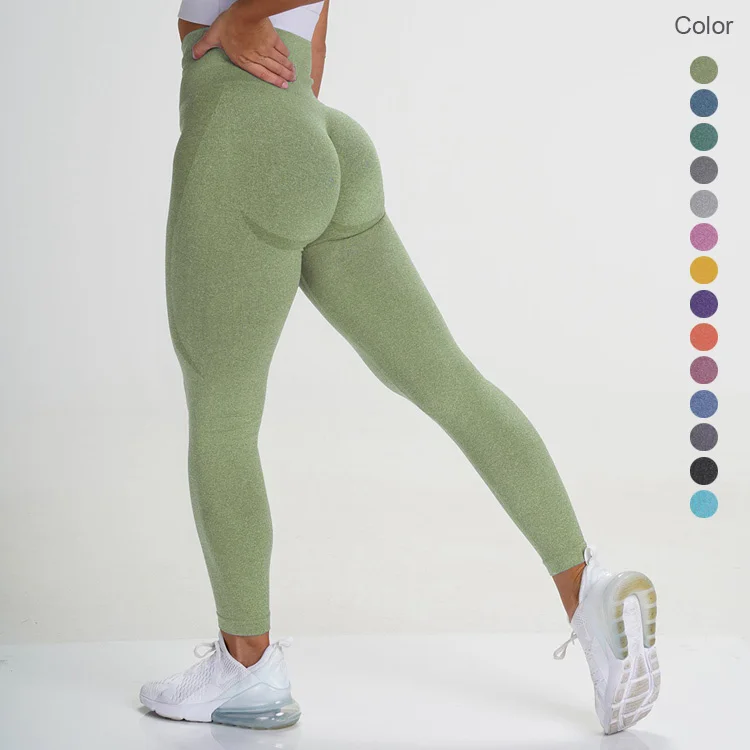 

Women Seamless Leggings High Waisted Fitness Workout Tight Sports Pants Butt Lift Tummy Control Compression Gym Yoga Leggings, As picture