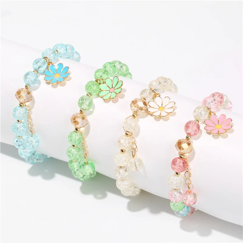 

Wholesale Strawberry Crystal Bracelet Daisy Bracelet Girls Beaded Bracelets