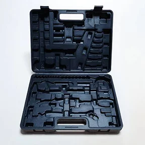 Custom blow-molded hardware toolbox