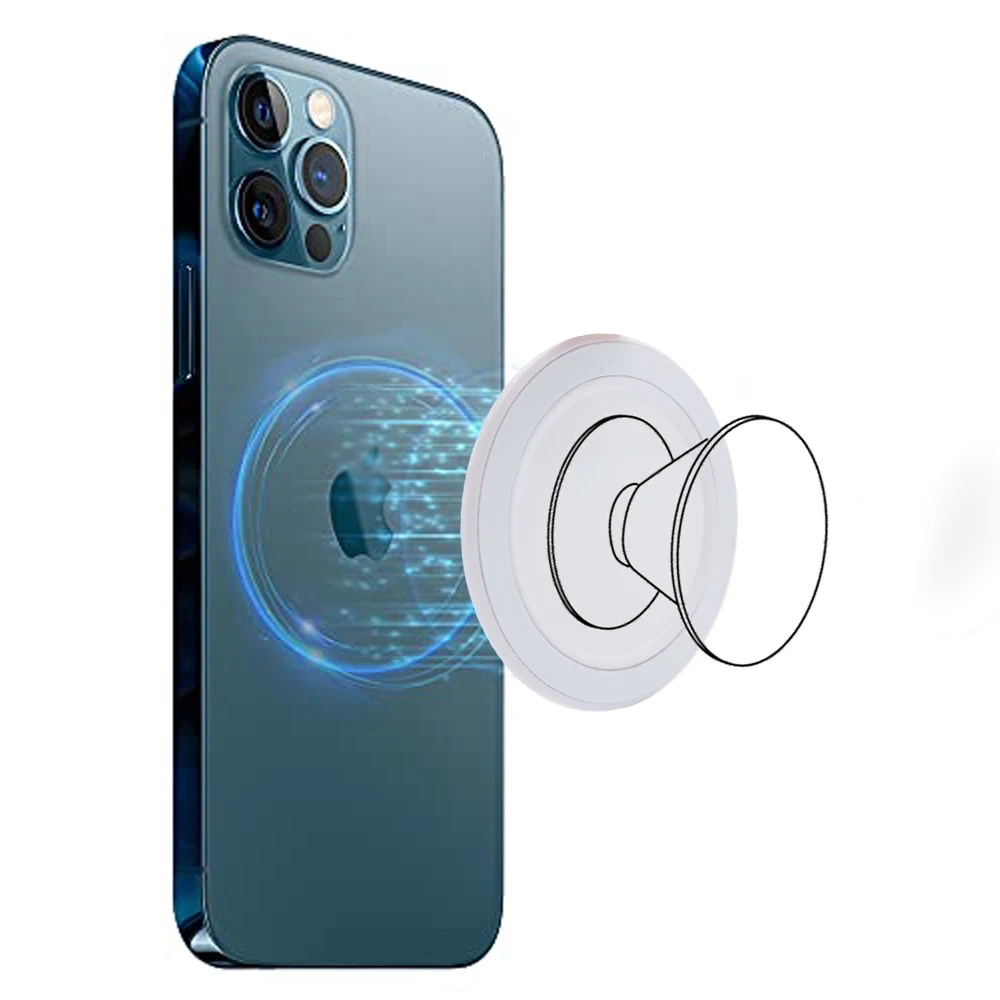 Free Sample New Design Magnetic Phone Stand Intended for P-socker Grip Tok and Mobile Phone Ring Holder Griptok Safe Bas